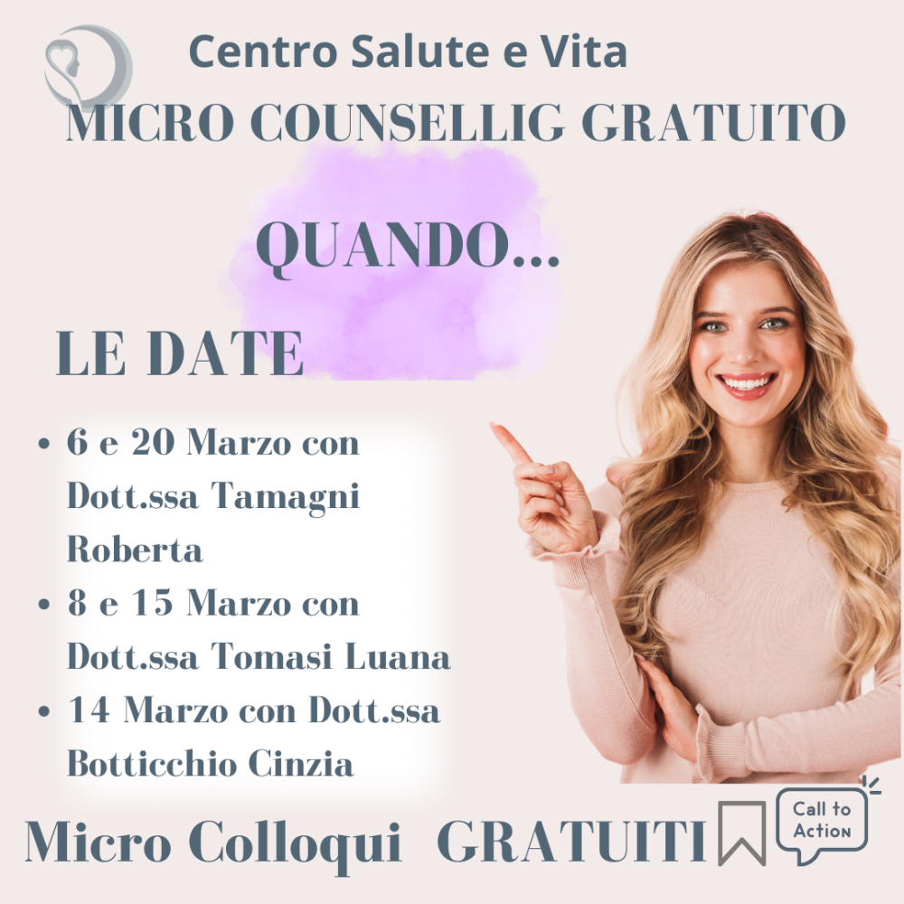 Clicca per ingrandire Micro Counselling gratuito
